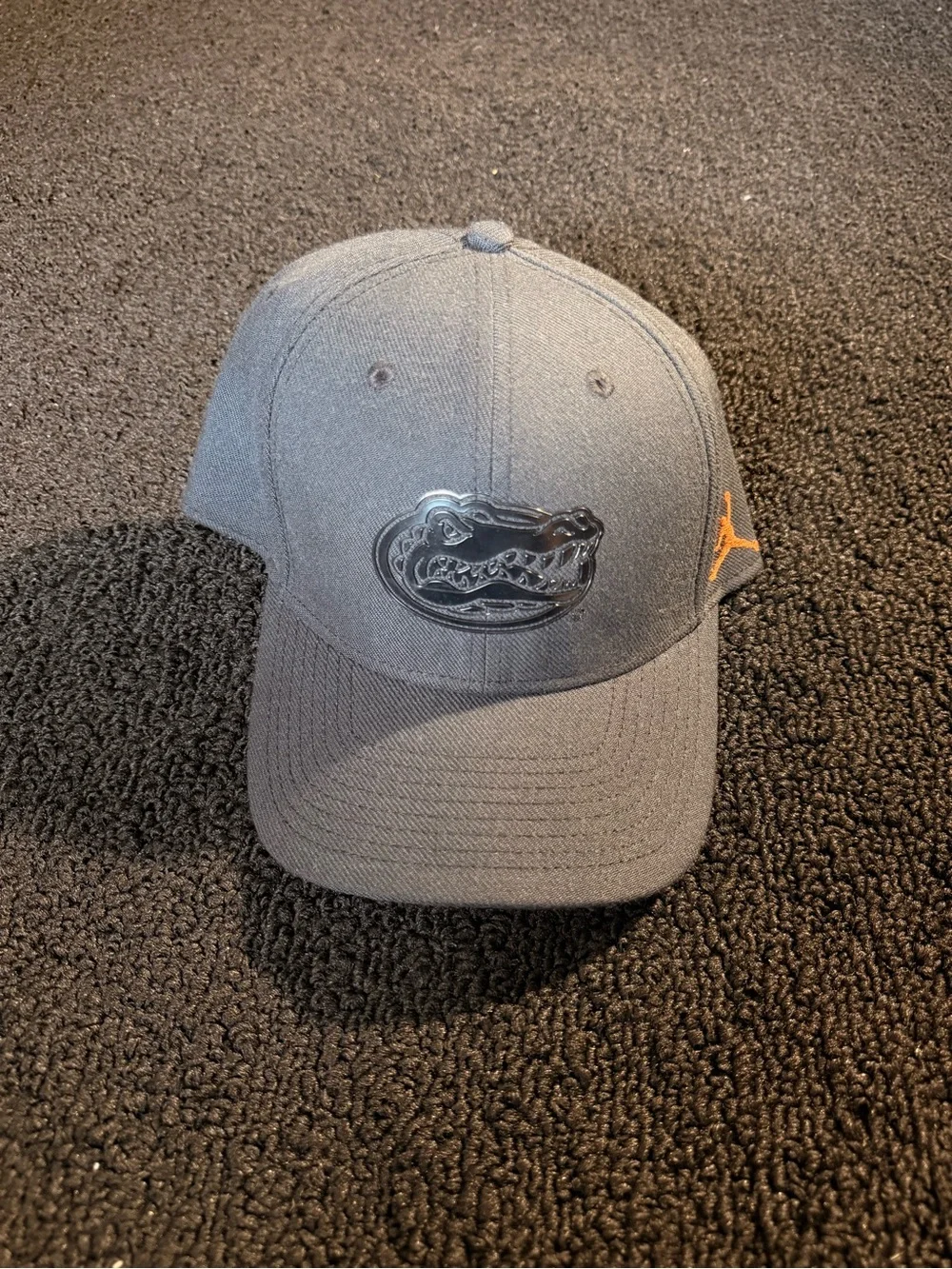 Jordan Gray Cap with Orange Jumpman and Gators Logo